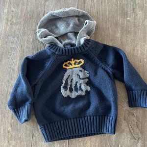 BABY GAP KNIT LION SWEATER (12-18 mths)